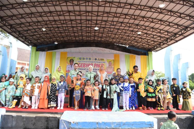 Ratusan Anak Usia Dini Antusias Ikuti Gebyar PAUD Kabupaten Bintan Tahun 2023