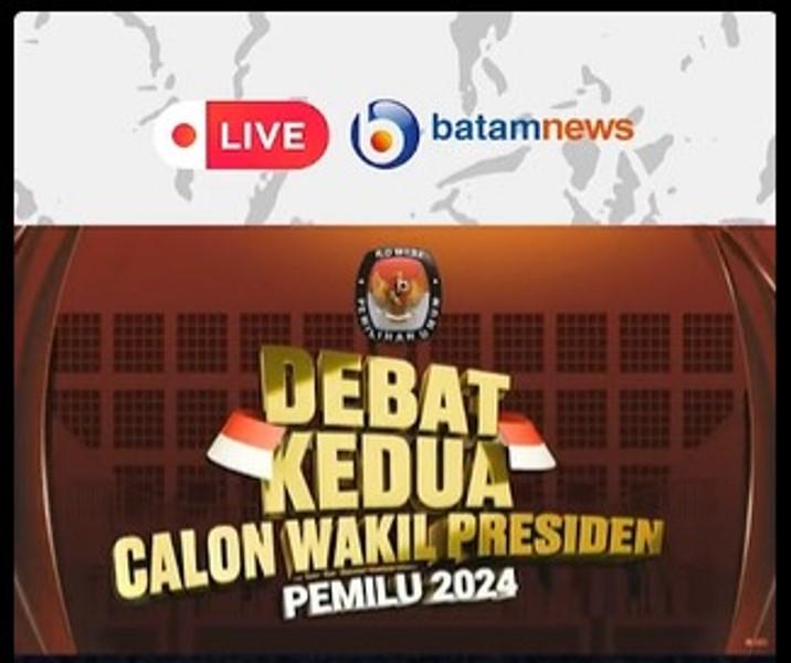 Live Batamnews Debat Cawapres: Cak Imin "slepet" Keadilan dan Kemakmuran Bagi Masyarakat 
