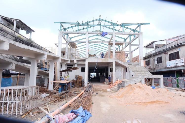 Penampakan Pasar Baru Tanjungpinang, Hampir Rampung 98 Persen