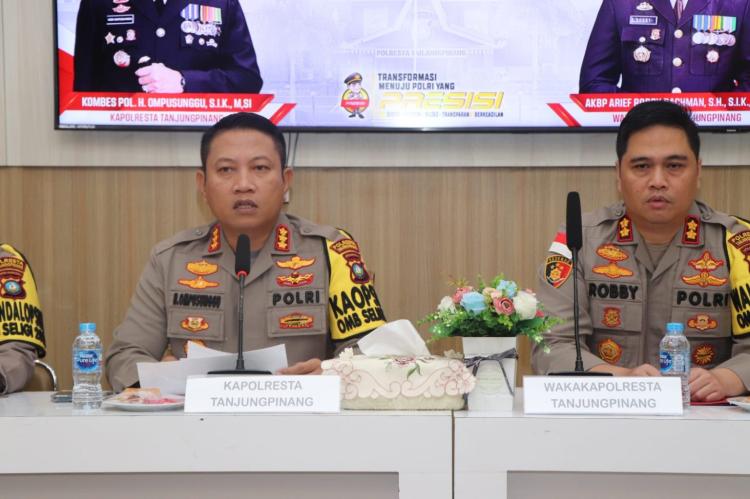 Tahun 2023 Narkoba, Pencabulan hingga Curanmor Mendominasi Tindak Kejahatan di Tanjungpinang