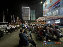 Semarak Nobar Debat Capres Pertama di Batam, Warga Antusias Ikut serta