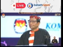 Live Batamnews Debat Cawapres: Mahfud MD Klaim Dukungan dan Menyuarakan Penegakan Hukum 