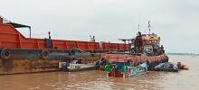 Kapal Tongkang Jasa Karya 03 Tenggelam Akibat Tabrakan dengan Kapal Tug Boat Karya Pacific 