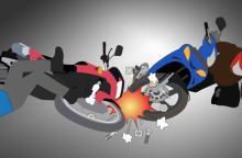 Tabrakan Honda BP 3598 BN dan Scoopy BP 2179 PH di Bintan
