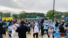 Antusiasme Tinggi Peserta Senam Zumba Gemoy di Batam, Hujan Tak Jadi Halangan