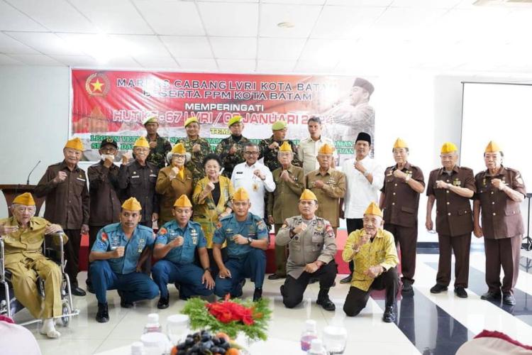 Wali Kota Batam Alokasikan Dana Hibah Rp 150 Juta untuk LVRI di 2024