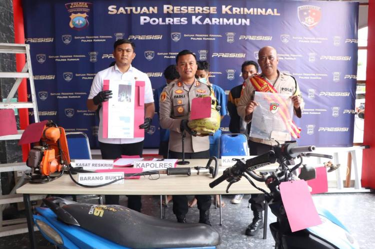 Sempat Viral, Dua Pria Muda Maling di Karimun Ditangkap Usai Beraksi di 12 TKP