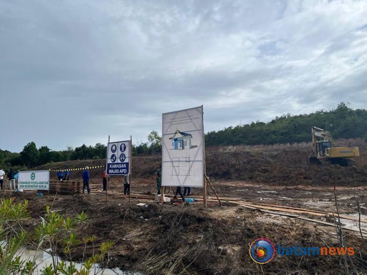 Proyek Rumah Contoh Untuk Warga Terdampak Rempang Eco City Dibangun di Dapur 6