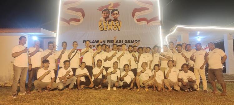 Relawan Relasi Gemoy 02 Lingga Siap Menangkan Prabowo-Gibran, Bentuk Posko di Tiap Desa