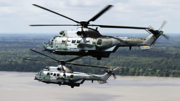 Dua Helikopter H255M Angkatan Udara Singapura Singgah di Tanjungpinang