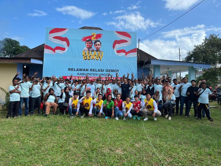 Relawan Relasi Gemoy 02 di Lingga Bergerak, Targetkan Prabowo-Gibran Menang Satu Putaran di Pilpres 2024