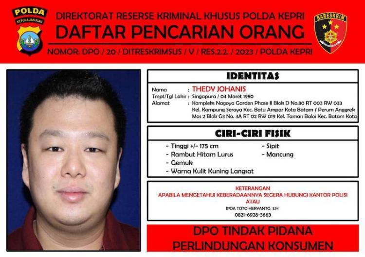 Pengusaha Thedy Johanis dan Johanis Masih Buron, Terlibat Kasus Penggelapan dan Kepemilikan Amunisi