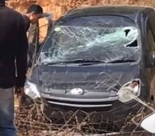 Toyota Agya Terperosok di Jalan Raya Sei Temiang Batam, Diduga Hilang Kendali