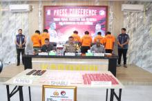 Polres Berhasil Selamatkan Wilayahnya dari Ancaman Narkotika, 6 Tersangka Dibekuk!