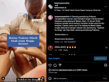 Prabowo ke Batam, Ditarik Emak-emak hingga Berlutut