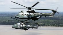 Dua Helikopter H255M Angkatan Udara Singapura Singgah di Tanjungpinang