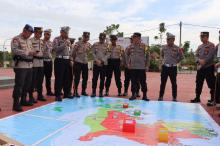 Optimalkan Keamanan: Polres Bintan Gelar Tactical Floor Games Menyambut Pesta Demokrasi