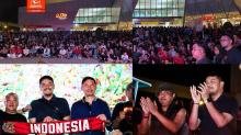 Randi Zulmariadi Semarakkan Nobar Timnas, Ajak Masyarakat Batam Kompak Bangun Kota