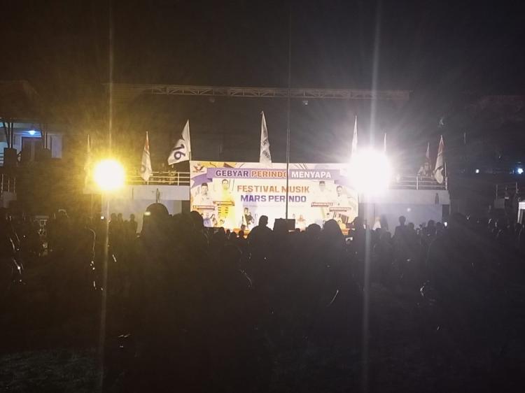 Perindo Lingga Tutup Kampanye Hibur Masyarakat di Malam Minggu, Jaga TPS Waspada Kecurangan