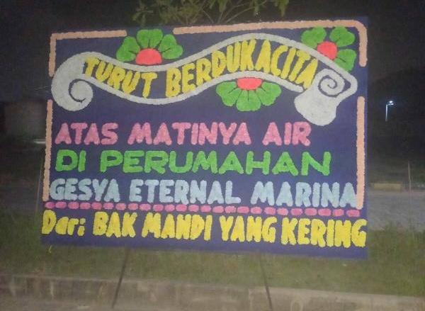 Warga Perumahan Gesya Eternal Marina Keluhkan Minimnya Pasokan Air