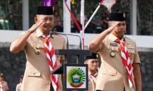 Sekdaprov Kepri Jadi Irup Upacara Perkemahan Pramuka Saka Wira Kartika 
