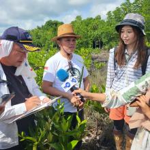 Ricoh Jepang Dukung Aksi PWI Kepri Tanam Mangrove di Pulau Bintan