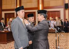Sekdaprov Kepri Hadiri Pengangkatan PAW DPRD Kepri 2019-2024