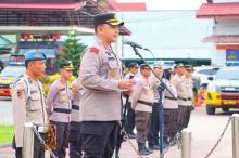 Polres Inhu Siaga Antisipasi Serangan Fajar Jelang Pemungutan Suara 14 Februari