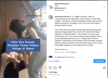 Dua Gadis Remaja Jadi Korban Bullying Diduga di Batam, Pelaku Ritual Goyang Pargoy