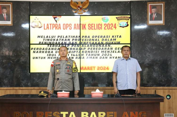 Polresta Barelang Gelar Latpra Ops Antik Seligi 2024 untuk Jaga Kondisi Aman Jelang Idul Fitri