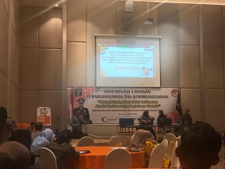 Kemenkumham Kepri Sosialisasikan Aturan Kewarganegaraan untuk Anak Pernikahan Campur