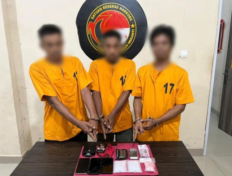 Bulan Ramadan, Polsek Rangsang Berhasil Tangkap Tiga Pelaku Narkoba di Meranti
