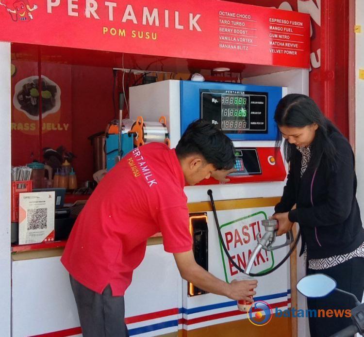 Pertamilk Batam, Saat Minum Susu Jadi Pengalaman Unik ala SPBU