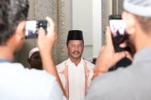 Walikota Batam Muhammad Rudi Shalat Tarawih Perdana di Masjid Sultan Mahmud Riayat Syah