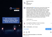 Aksi Barbar Dua Pemotor di Batu Besar, Batam Membuat Warga Khawatir