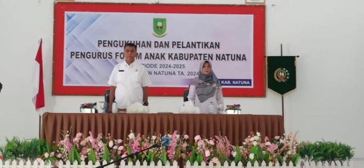 Bupati Natuna Lantik Pengurus Forum Anak Kabupaten Natuna masa periode 2024-2025