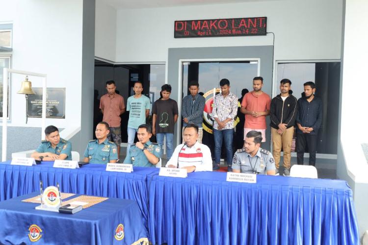 Lantanal IV Batam Gagalkan Penyeludupan Pekerja Migran Asal Indonesia dan Bangladesh Menuju Malaysia