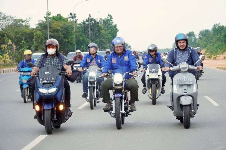 KNPI Batam Ngabubu-Ride Dengan Berbagi Santunan, Bentuk Kepedulian Terhadap Sesama