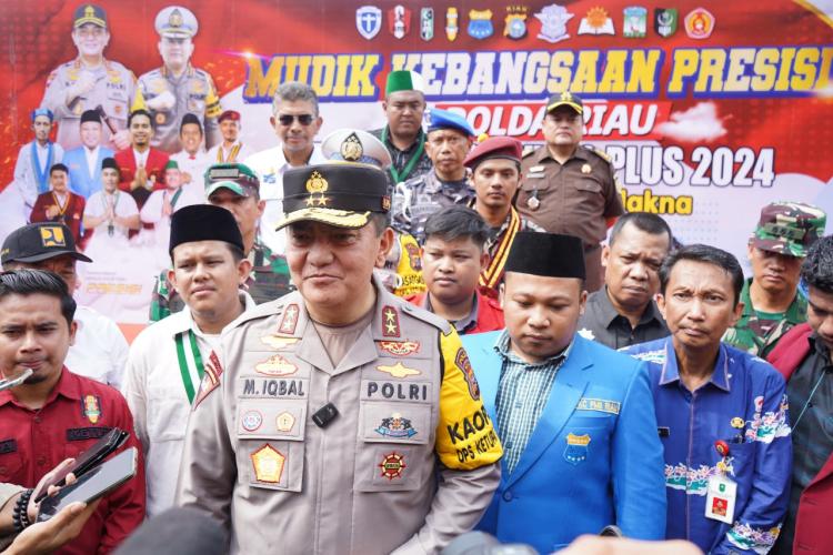 Kapolda Riau Luncurkan Program Mudik Gratis untuk Pemudik Sumbar dan Sumut