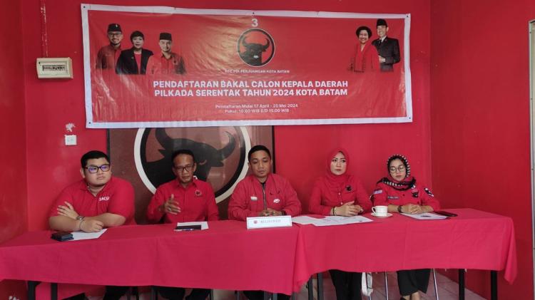 PDIP Batam Buka Pendaftaran Bakal Calon Kepala Daerah untuk Pilkada 2024