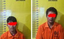 Dua Maling Motor Warga di Kebun Sawit Kecamatan Kandis Siak Diciduk Polisi