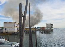 Rumah Kosong di Belakang Padang, Batam, Ludes Terbakar
