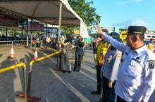 Resmikan Posko Terpadu Angkutan Lebaran di Punggur,  Ansar Berharap Masyarakat Bisa Mudik Dengan Lancar dan Aman 