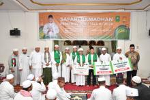 Safari Ramadan Prov Riau di Rokan Hulu, CSR BRK Syariah Disalurkan Untuk Masjid Pondok Pesantren Darussalam Kabun 