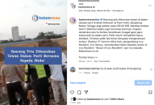 Pria Ditemukan Tewas dalam Parit di Batam, Diduga Korban Kecelakaan Tunggal