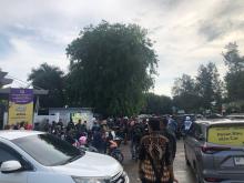 Pemandangan Pelabuhan Sekupang Batam Pada Puncak Arus Balik Mudik Lebaran