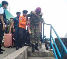 Prajurit Yonmarhanlan IV Batam Turun Amankan Arus Balik Pasca Lebaran