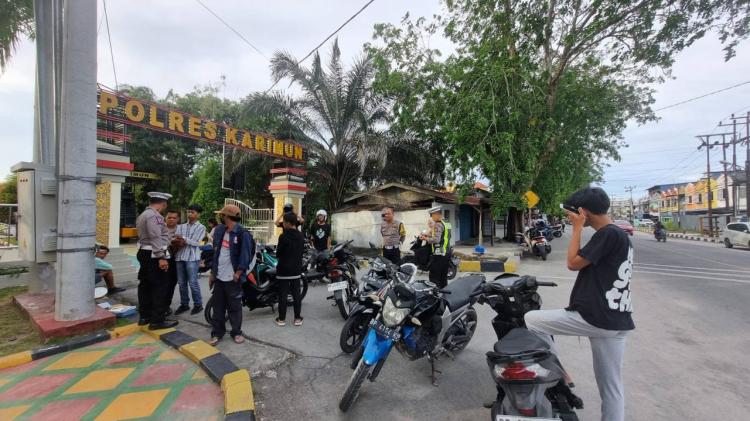 Tidak Gunakan Helm, Masih Mendominasi Pelanggaran Lalu Lintas di Kabupaten Karimun