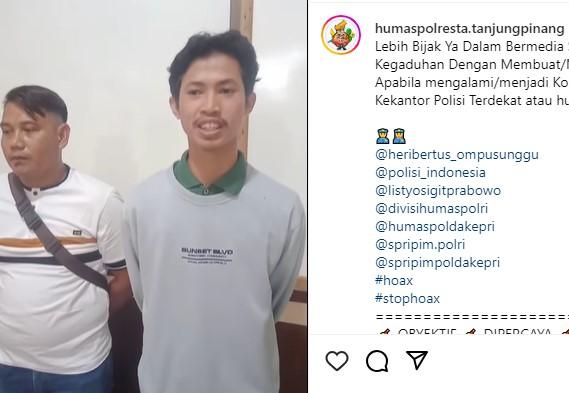 Kabar Begal di Jalan Dompak, Tanjungpinang Ternyata Hoaks!