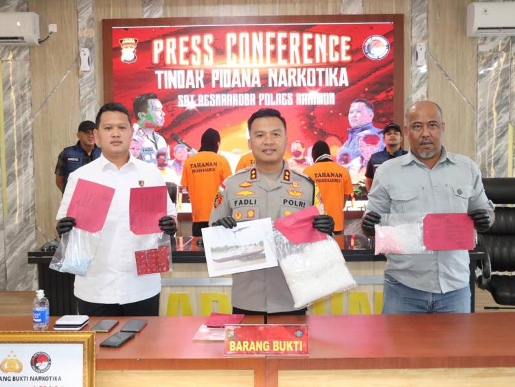 Polres Karimun Ungkap Sindikat Narkoba Lintas Negara, Tiga Pelaku Ditangkap